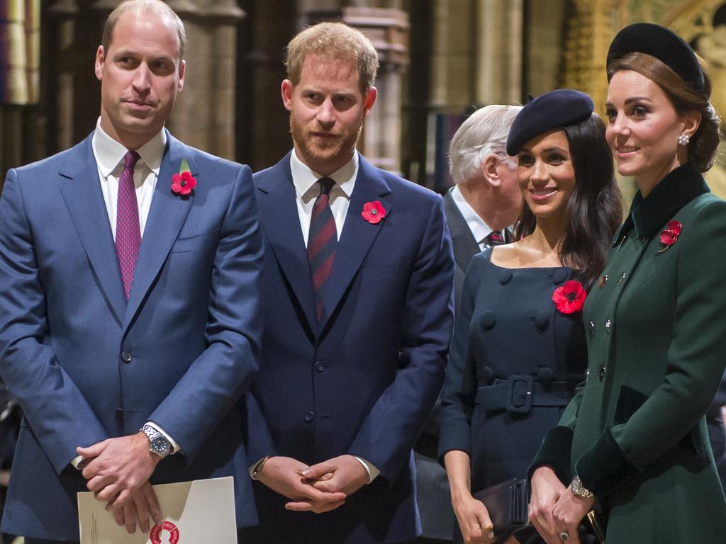 Rumours swirl that the Cambridges and Sussexes are fighting. Picture: Getty