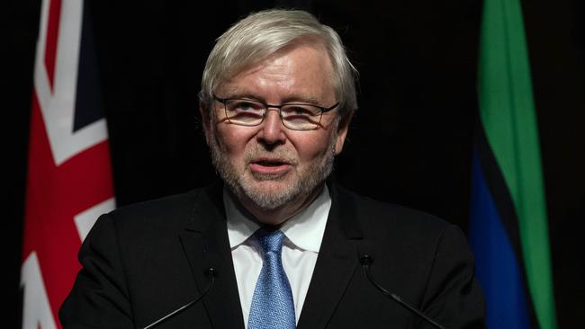 Former PM Kevin Rudd says Mr George ‘stands apart’. Picture: NCA NewsWire / Gary Ramage