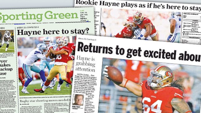 Jarryd Hayne 49ers: #38 jersey trademark leaves punter out of pocket