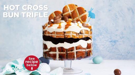 Hot cross bun trifle