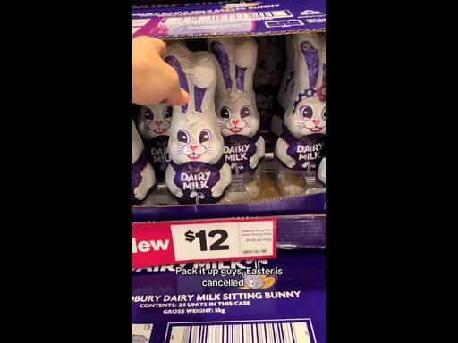 Price of Easter chocolate leaves bad taste in Aussie's mouths.