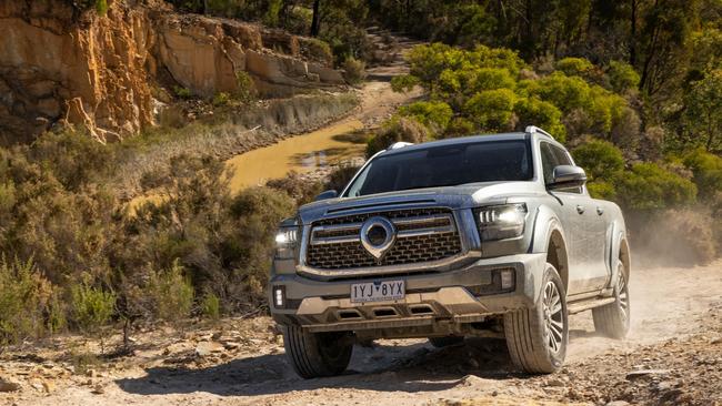 GWM Cannon Alpha outputs 300kW and 750Nm via a hybrid 2.0-litre turbo engine paired to a nine-speed automatic and mechanical 4WD. Picture: Supplied