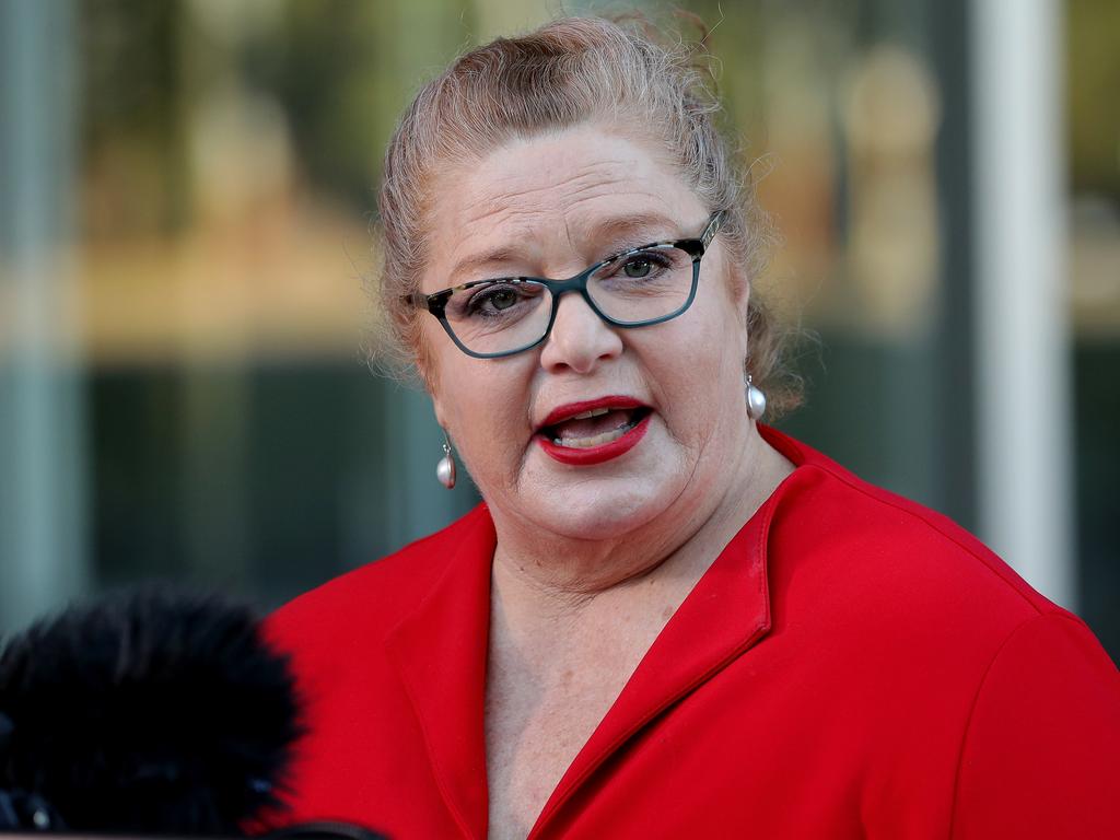 Education Minister Sue Ellery provided details of the school infection. Picture: AAP Image/Richard Wainwright