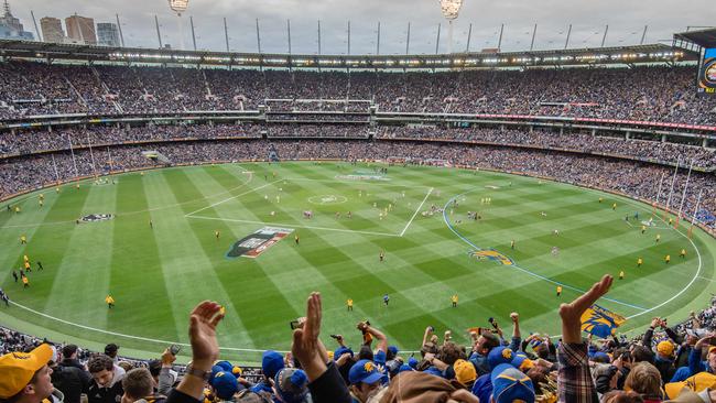 2018 AFL Grand Final at the MCG between Collingwood Magpies and West Coast Eagles. Picture: Jason Edwards