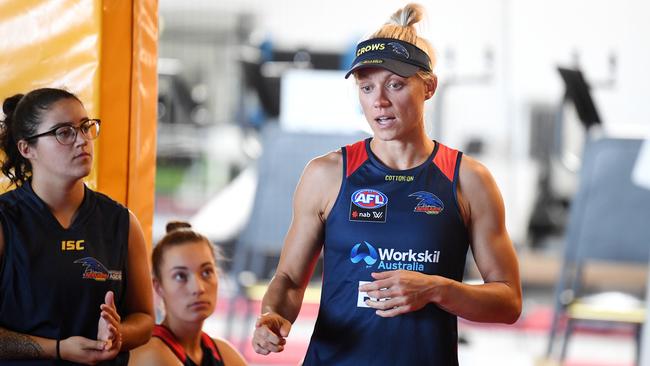 Phillips was glad to be back at Crows training on Monday afternoon. Picture: Tom Huntley