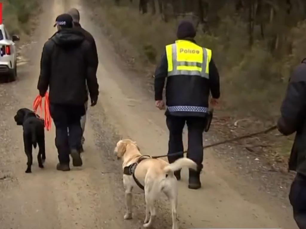 Police resumed the search in Buninyong for the body of Samantha Murphy Picture: 7News