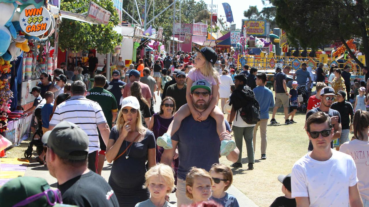 Crowds on the final day of the Gold Coast Show. Picture: Mike Batterham