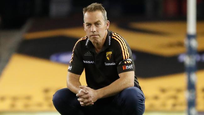 Alastair Clarkson is under plenty of pressure at Hawthorn.