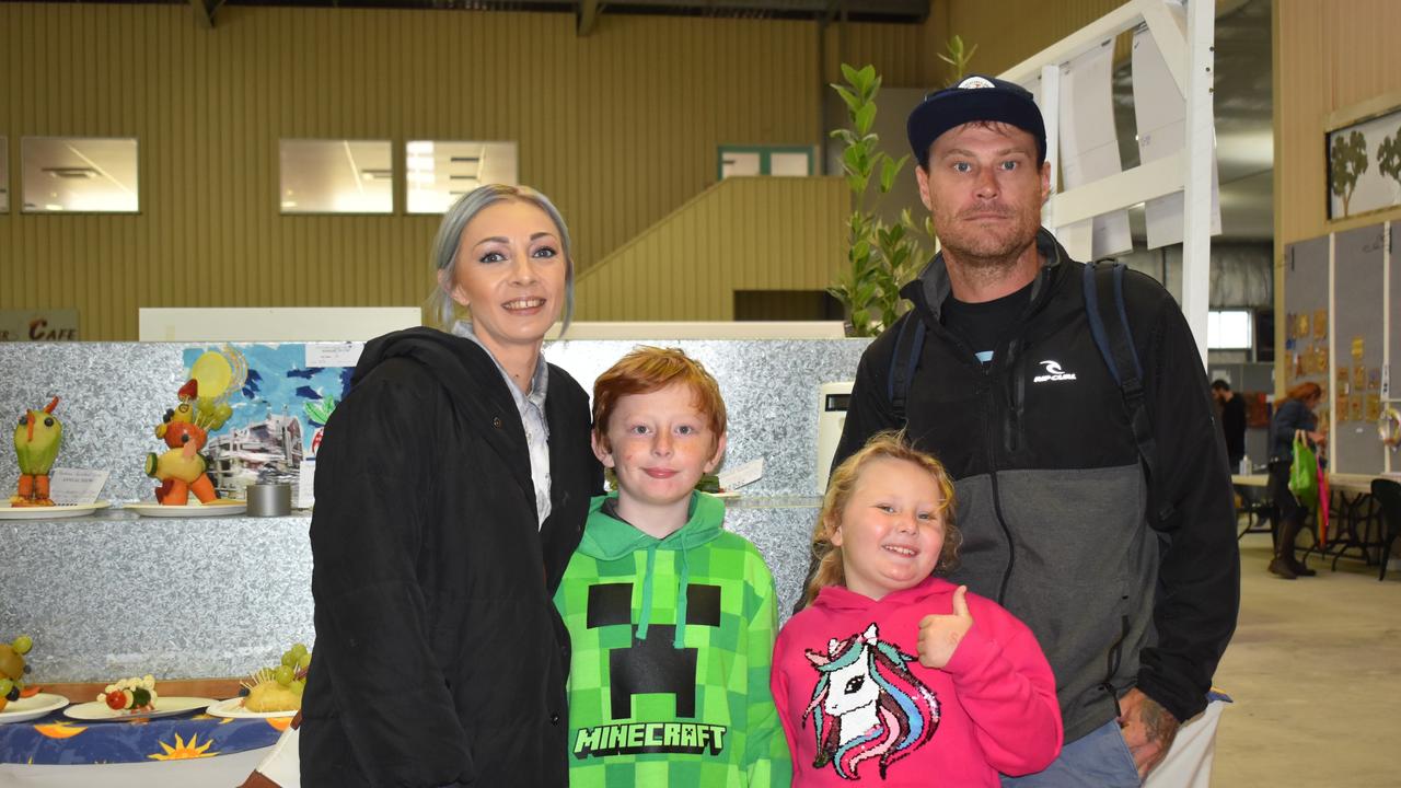 Hayley, Braxton, Kendall, and Peter Slater at the 2022 Stanthorpe Show.