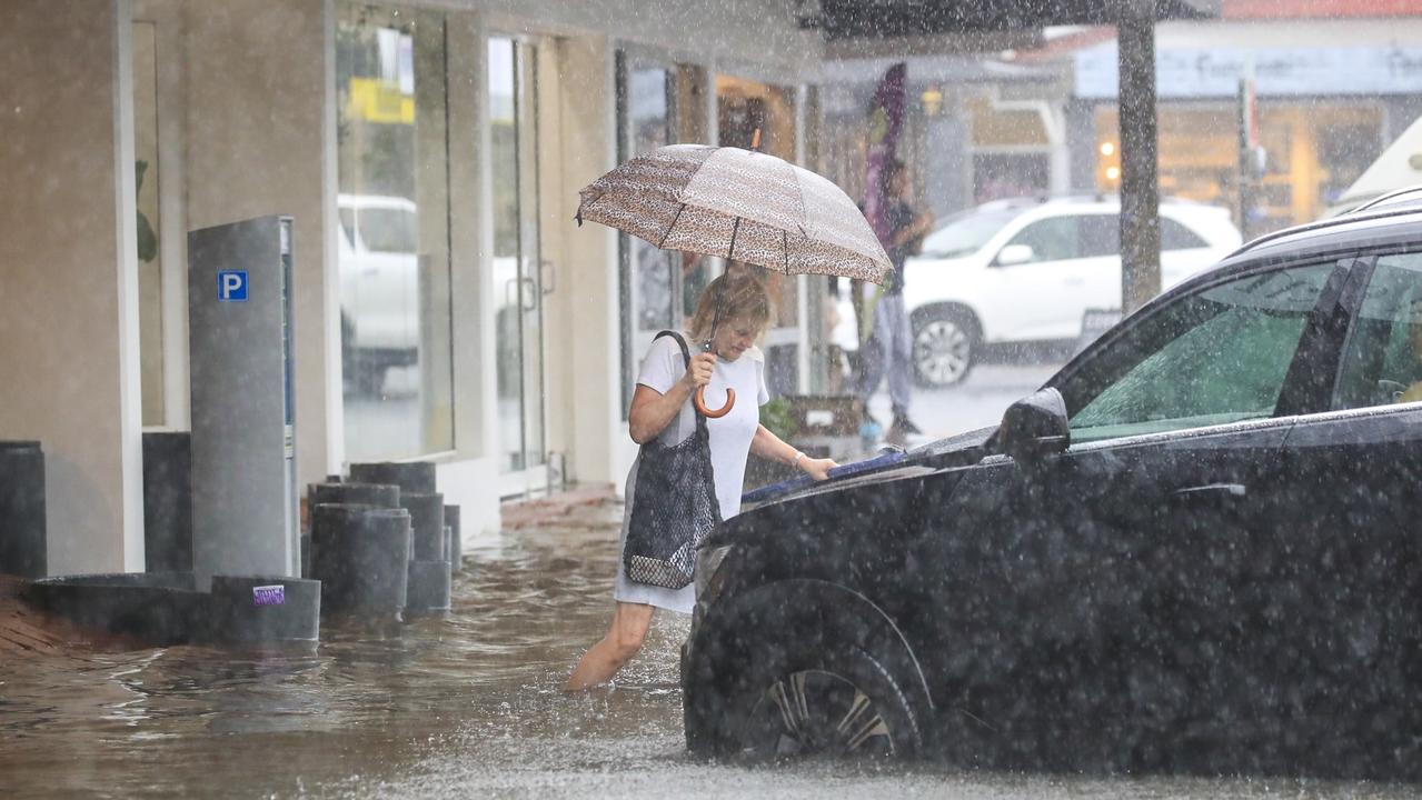 Byron Bay, already flooded, is set to get a whole lot more rain early this week. Picture: Media-mode.com