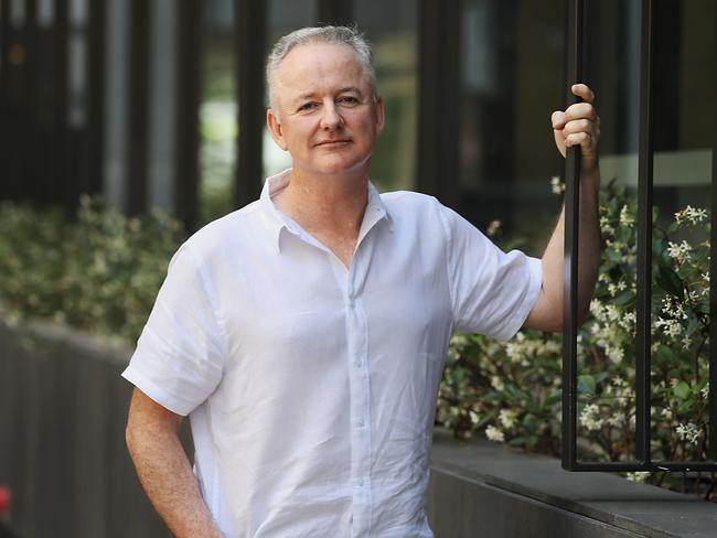 CEO of Nine Hugh Marks in North Sydney today after announced his resignation yesterday over a relationship with a office colleague. Jane Dempster/The Australian.