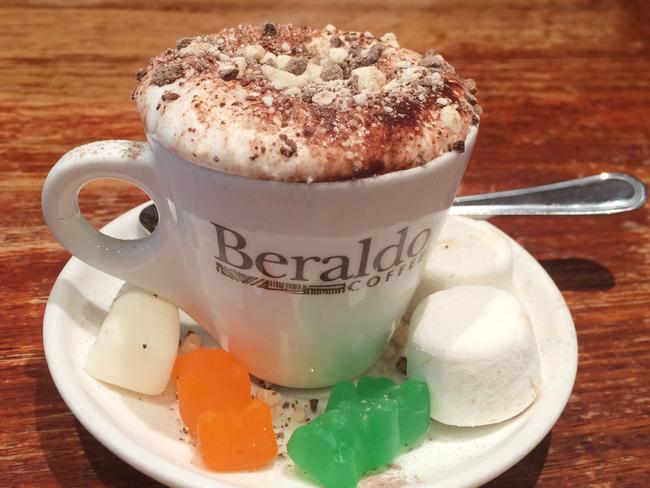 “The Deluxe” Beaujangles Café babycino, $3.50. Picture: HANNAH GREY