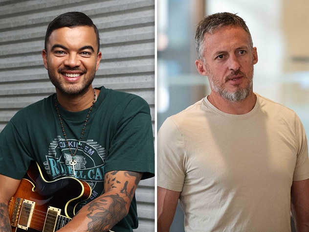 Singer Guy Sebastian (left) and his former manager Titus Day.