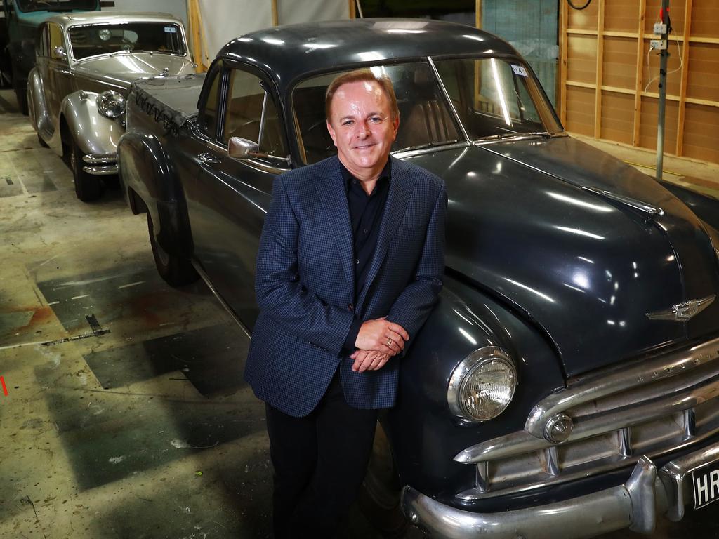 Brian Walsh, the one-time executive director of television for Foxtel on the set of 'A place to call home' in Concord in Sydney's west. Picture: John Feder/The Australian.