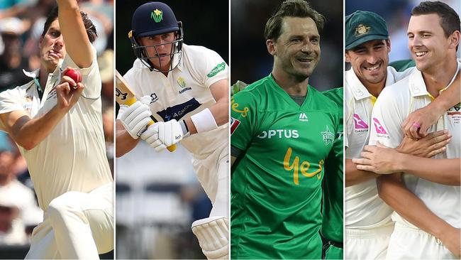 Pat Cummins, Marnus Labuschagne, Dale Steyn, Mitchell Starc and Josh Hazlewood.