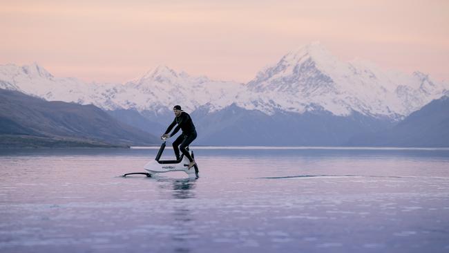 The Hydrofoiler in action on New Zealand’s south island.