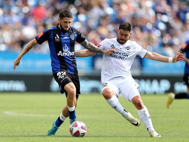 Melbourne Victory have started to new year off well, holding the ladder leading Auckland FC scoreless in a 0-0 draw. Picture: Getty Images