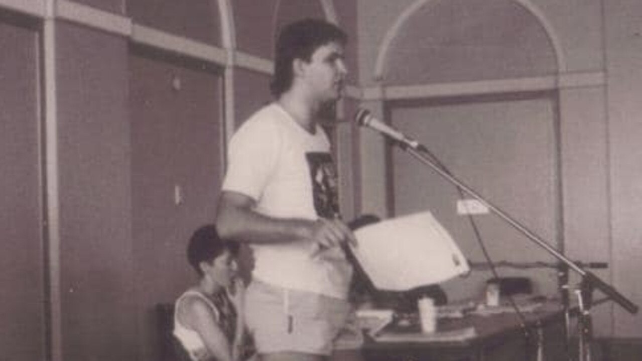 Anthony Albanese at the 1986 NSW Young Labor conference at Bondi Pavilion.