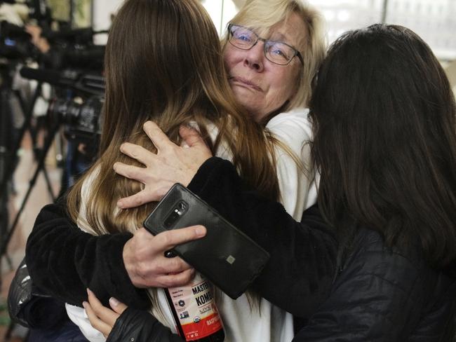 A neighbour of Justine Damond following Noor’s guilty verdict. Picture: AP