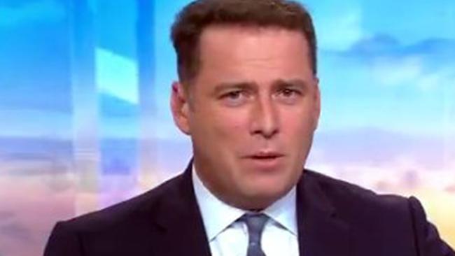 Karl Stefanovic this morning. Picture: Today / Channel 9