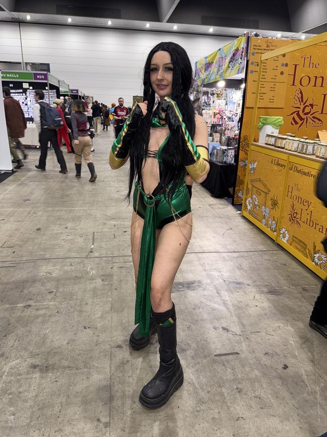 Madison Moon attends the Oz Comic Con Melbourne at the Melbourne Convention & Exhibition Centre on Saturday, June 07, 2025. Picture: Jack Colantuono