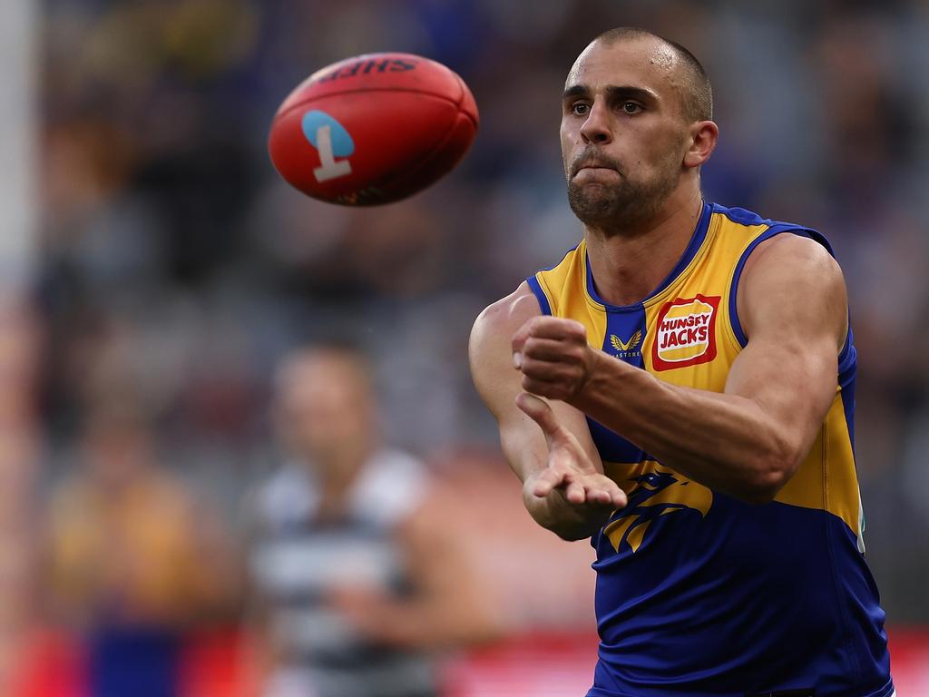 Dom Sheed returned to the AFL last week against Geelong. Picture: Paul Kane/Getty Images