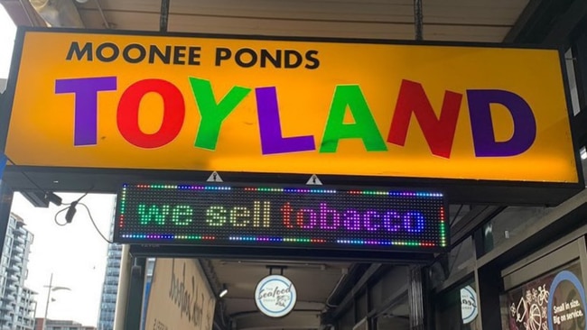 The toy shop is accused of selling tobacco products. Source: jacquifelgate/Instagram