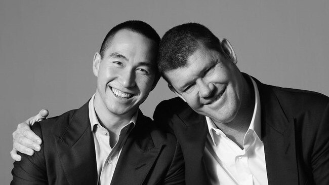 Lawrence Ho and James Packer, from Damon Kitney's biography on Packer.