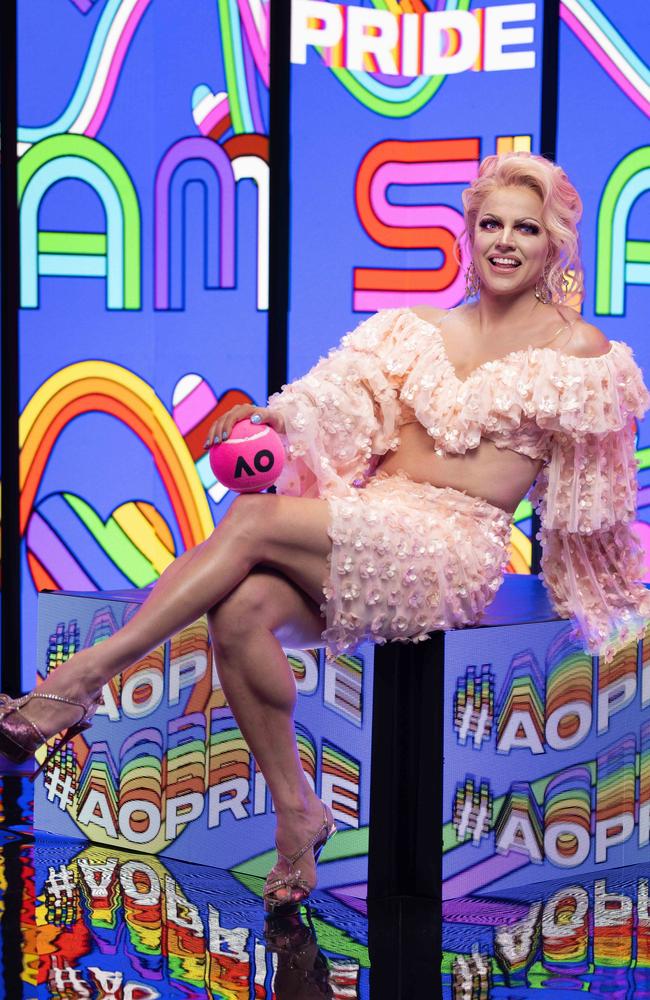 Courtney Act will be performing at the Australian Open. Picture: Fiona Hamilton