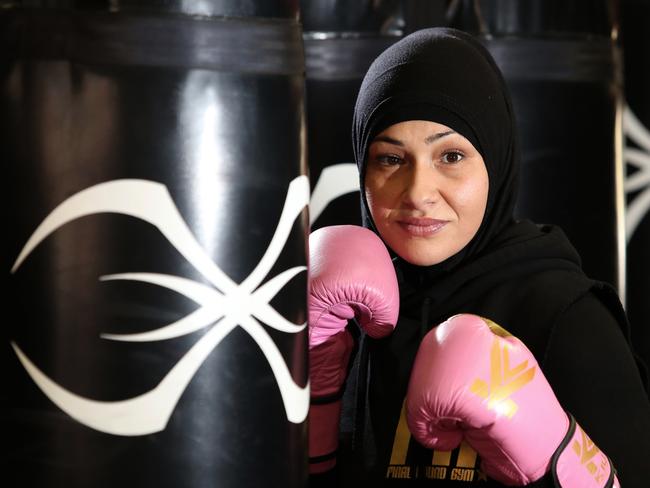 Malakay Moukyaber has won the super welterweight Australian championship title. Picture: Robert Pozo