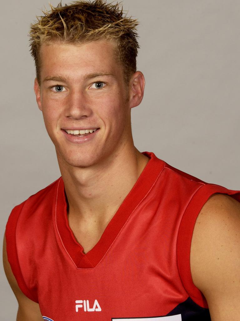 2002 - Scott Thompson in his Melbourne Football Club outfit.