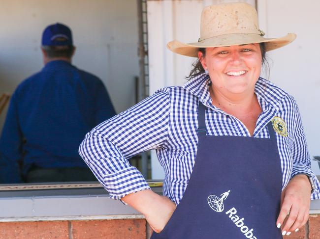 Chloe Grant enjoying day two of the Royal Darwin Show. Picture: Glenn Campbell