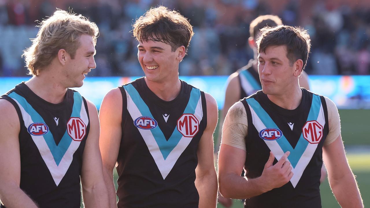 AFL news 2024: Port Adelaide Zak Butters, Connor Rozee and Jason Horne ...