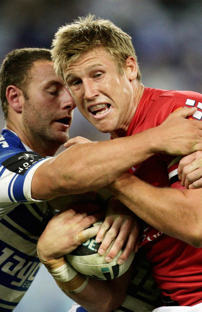 Michael Greenfield playing for St George Illawarra Dragons.