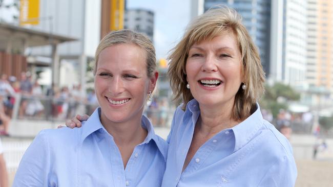 Zara Phillips and Katie Page on the Gold Coast.