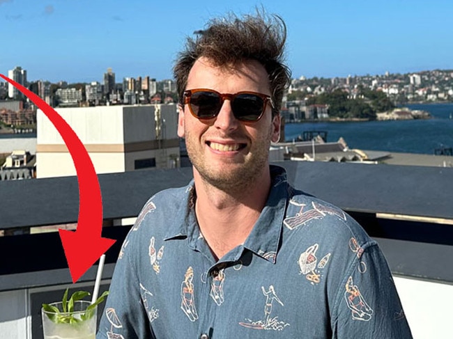 James Booth on rooftop of YHA hostel Sydney