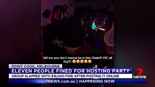 Victorians fined $18k for unlawful party (7 News)