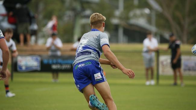 Frazer Merrick in action for the North Coast Bulldogs against the Macarthur Wests Tigers during round two of the Andrew Johns Cup at Kirkham Oval, Camden, 10 February 2024. Picture: Warren Gannon Photography