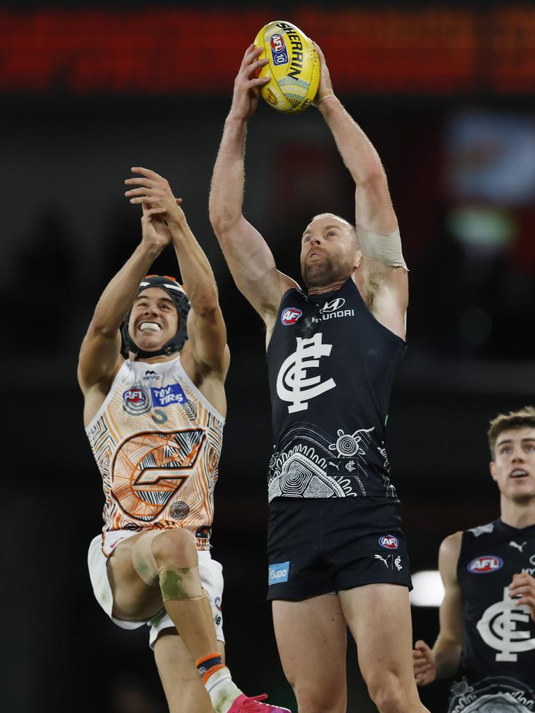 Sam Docherty had 30 disposals in the loss. Picture: Michael Klein