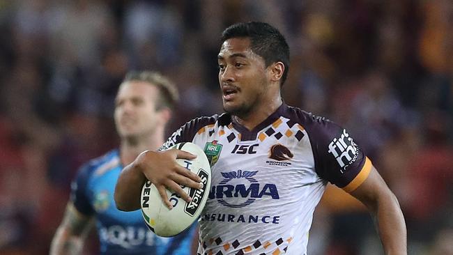 Broncos Anthony Milford. The Brisbane Broncos vs. Gold Coast Titans at Suncorp Stadium in Brisbane. Pic Peter Wallis