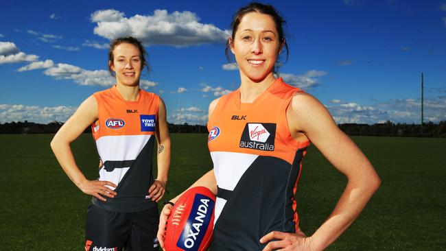 Emma Swanson and Renee Forth have signed with GWS as marquee players. Picture: Mark Evans