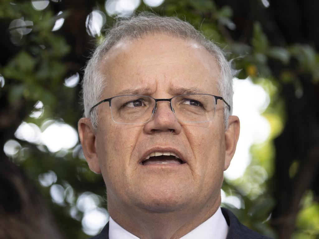 Scott Morrison has committed to not raising taxes to lower emissions. Picture: NCA NewsWire / Gary Ramage