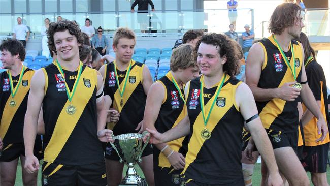 The Grafton Tigers beat the Sawtell Toormina Saints in the 2020 AFL North Coast grand final. Photo: Tim Jarrett