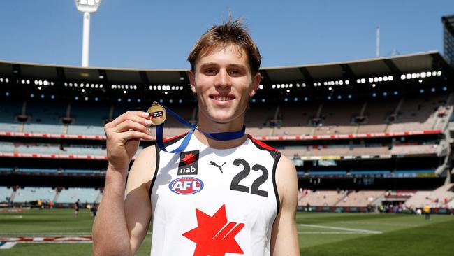 Daniel Curtin was best on ground in the Under 17 Futures game. Picture: Getty Images