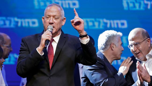 Israel Resilience party leader Benny Gantz. Picture: AFP