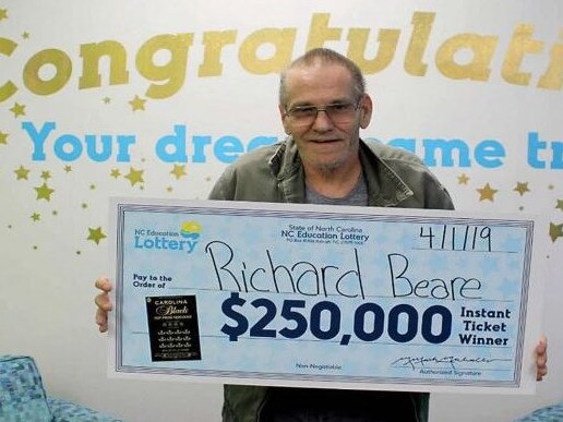 A man was diagnosed with stage 4 cancer wins $250K lottery prize.