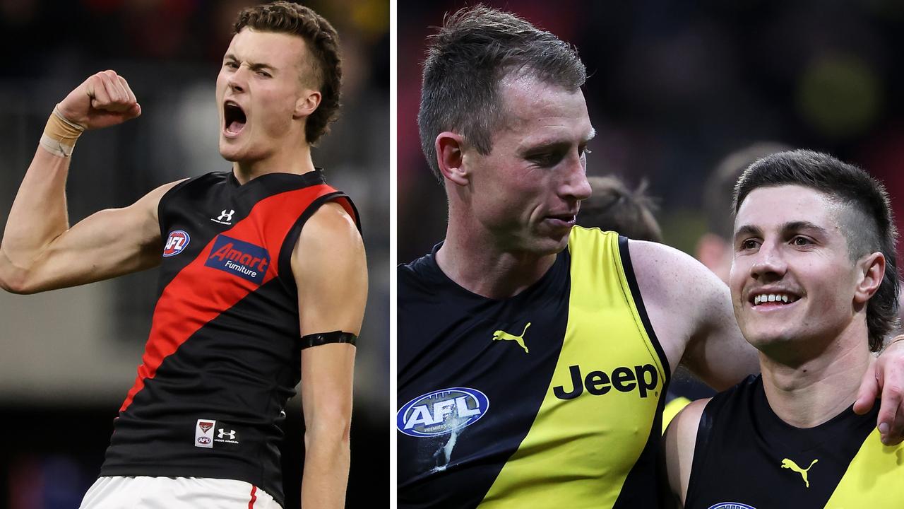 AFL Round 12: Richmond Tigers kick away after Essendon Bomber scare as  Darcy Parish breaks record