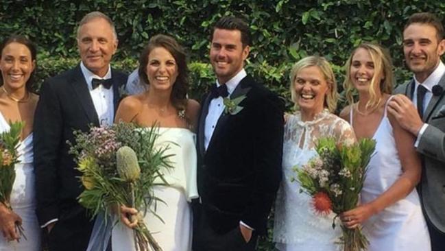 Watson celebrated his sister Tess’s wedding in Perth last weekend. Photo: Instagram: @billie.emmins.