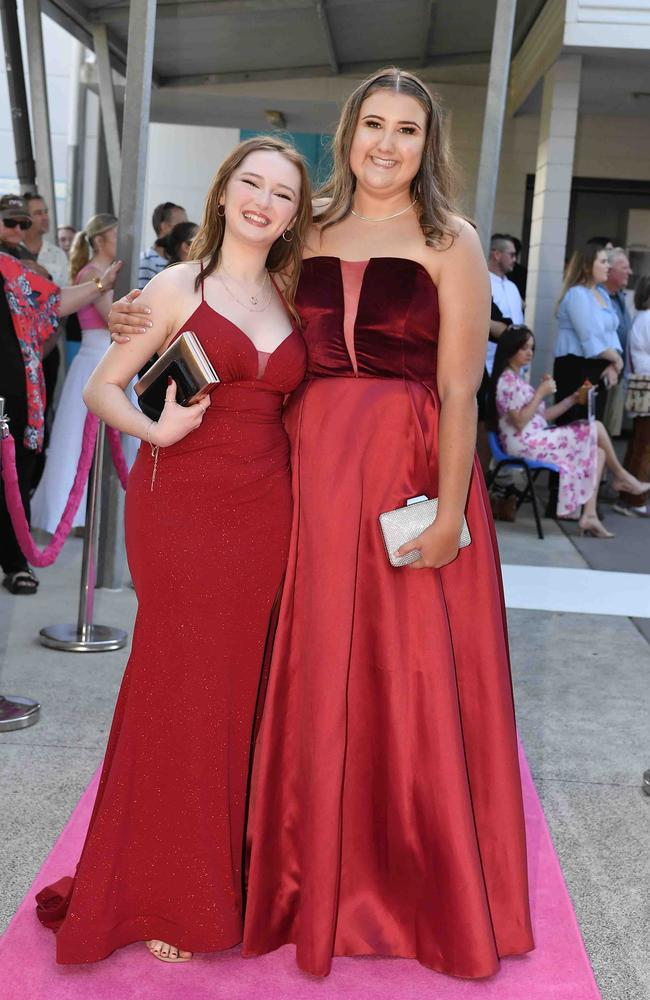 Gemma Gosper and Dior Binns at Meridan State College formal. Picture: Patrick Woods.