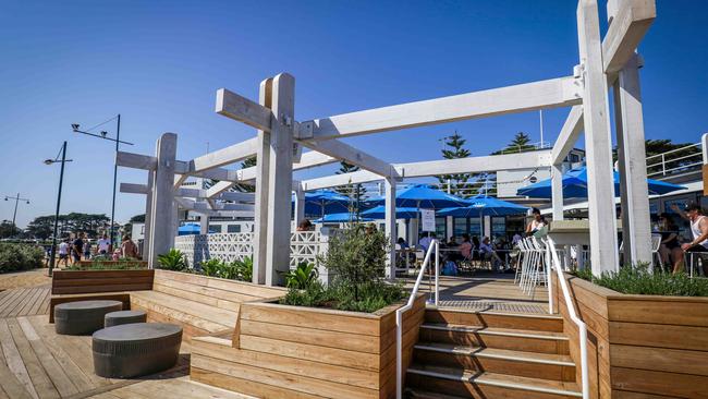 Summertime gladness: drinks on the deck at Sebastian